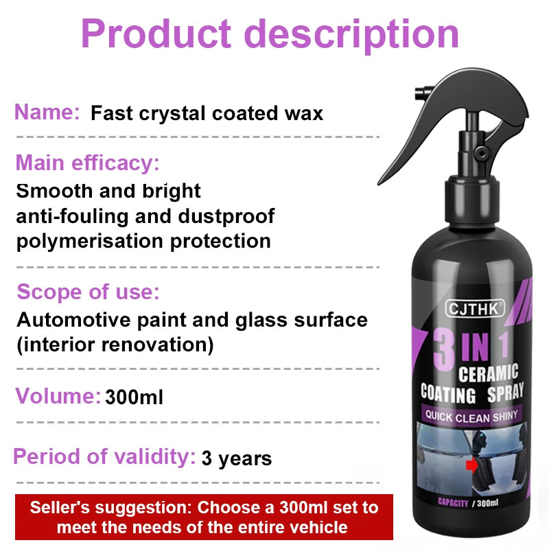 Protection Nano Céramique Hydrophobe – 100ml