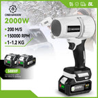 ONEGREEN Brushless 2000W Electric Turbo Blower Jet Fan 150000RPM Air Blower Violent Blowing Tool for Makita 18V Battery Pin